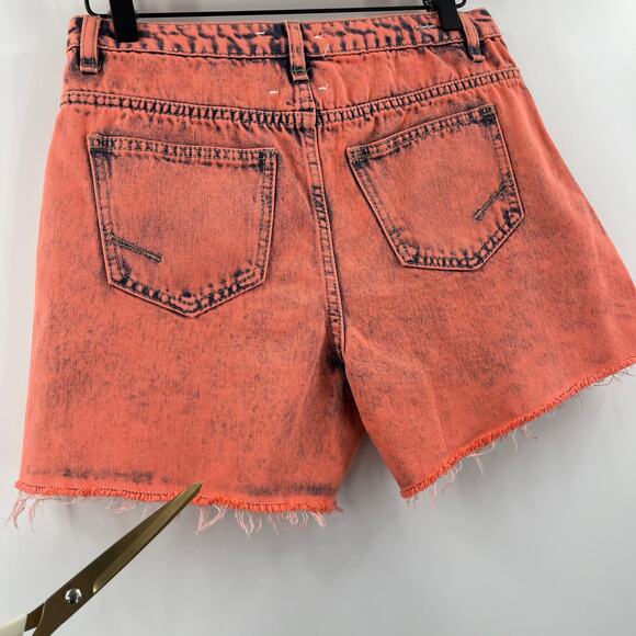 HABITUAL KID Jean Shorts Size 16 Girls Denim Coral Retro High Rise Ritual NWT - Picture 9 of 16